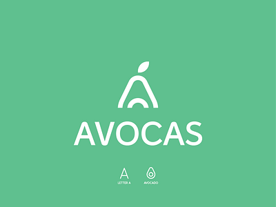 Avocado+A app avocado brand branding clean concept design fruit identity illustration letter logo minimal modern vector
