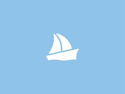 sailboat app boat brand branding clean concept design flat graphic identity illustration logo minimal modern sail sailboat vector voyage water