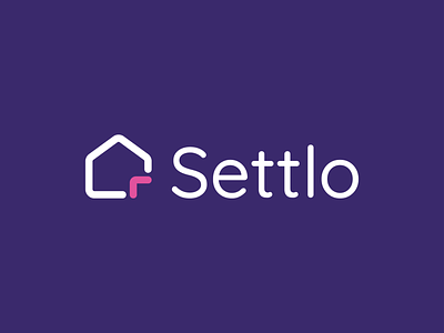 Settlo brand branding concept design digital home house identity illustration logo minimal modern online real estate vector