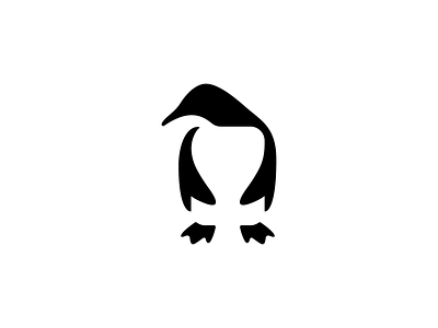 Penguin brand branding design graphic design identity logo minimal modern negative space penguin vector