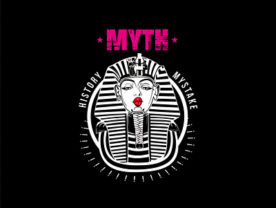 MYTH apparel character clothing design drawing history illustration merchandise myth pharaoh shot vector