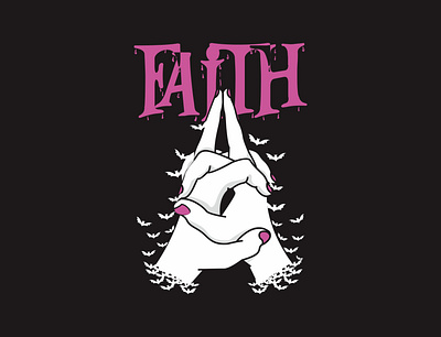 Faith apparel clothing design drawing faith illustration merchandise shot vector