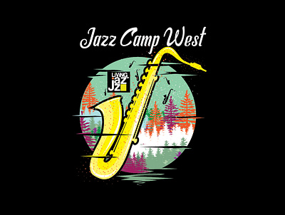 Jazz Camp West apparel art clothing custom design designinspiration drawing dribbble graphicdesgn illustration jazz merchandise shot vector