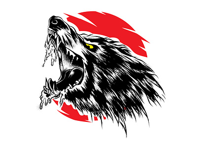 Wolf art character design designinspiration drawing dribbble graphicdesign illustration shot vector wolf