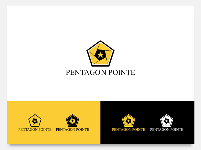 Logo Design Pentagon Pointe branding concept design graphic design logo logowork ui vector