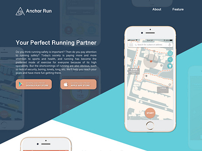 Anchor Run App Landing Page