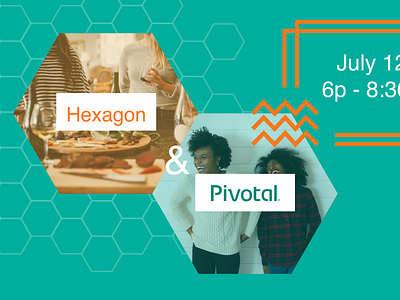 Hexagon UX x Pivotal Banner banner design event