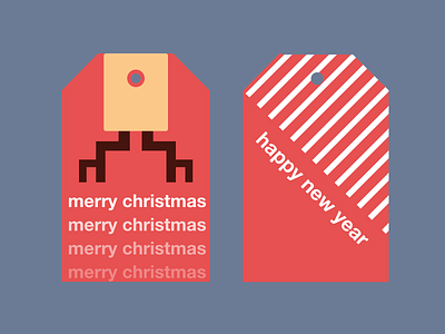 Holiday Tags christmas design dribbbleweeklywarmup