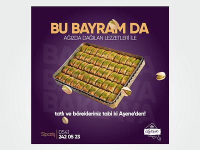 Turkish Baklava app baklava center design graphic design illustration social media turkish ui