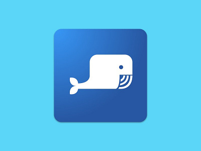 005 - Whalechat App Icon app icon chat chatapp chatting logo. whalechat whale