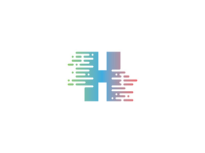 H Lettermark concept for digital company