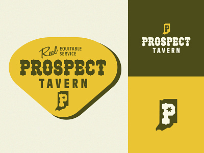 Prospect Tavern badge bar brand and identity brand elements branding lockup logo logotype tavern typography vector