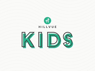 Hillvue Kids brand and identity branding church branding church design clean icon identity logo logotype symbol