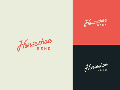 Horseshoe Bend brand and identity branding logo typography