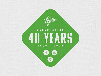 Tejas 40 Years Logo