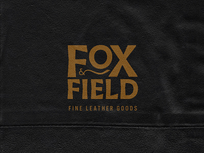 Fox & Field brand and identity branding handlettering leather goods logo logotype typogaphy typography