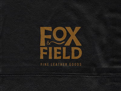 Fox & Field brand and identity branding handlettering leather goods logo logotype typogaphy typography