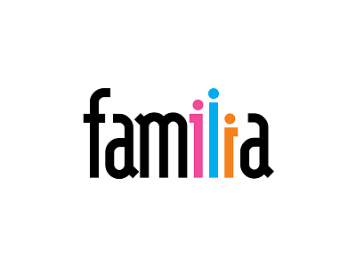 Familia Textile advertising brand design family graphic logo textile
