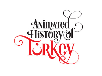Animated History of Turkey animation graphic history logo turkey typography türkiye
