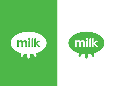 Milk logo design advertising brand design graphic logo milk