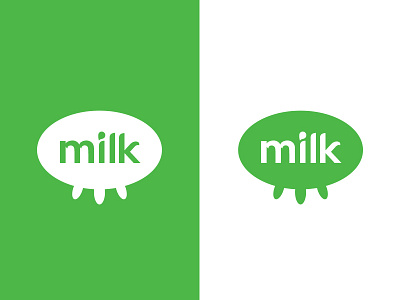 Milk logo design