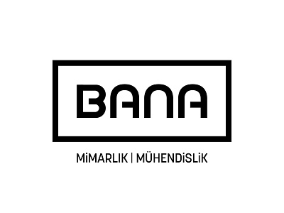 Bana Architecture logo design advertising brand branding corporate design graphic identity logo