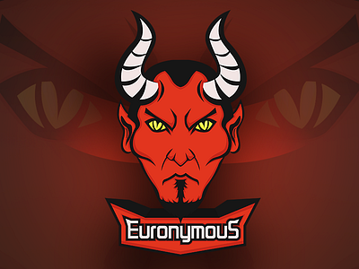Euronymous Mascot Work devil face logo vector