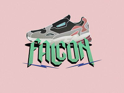 Adidas Falcon adidas adidas originals design flat girl hypebeast icon illustration nike shoe sneakerhead sneakers typography