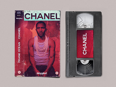 Frank Ocean - Chanel Cover Art album art art direction cover cover art cover artwork cover design design frank ocean graphic design music music art music artwork music video retro car typography vhs video art vintage