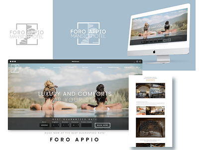 Foro Appio mansion hotel branding ux website