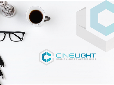 Cinelight Photography branding graphic design logo design minimal typography vector