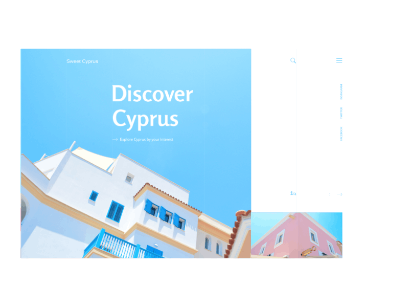 CYPRUS animation cyprus design interface minimal ui ux web website
