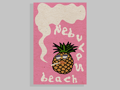 Nebulaz Beach poster graphic design illustration photoshop poster