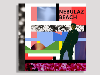 Nebulaz Beach Cover album art photoshop