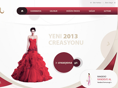 Eva Gelinlik design dress web website