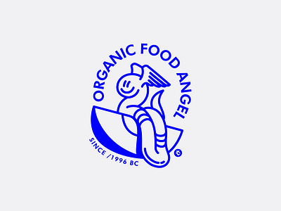 OFA / Organic Food Angel logo branding design graphic design illustration logo vector