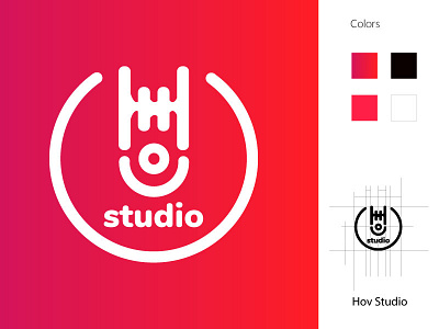 Hov Studio branding icon illustration logo vector