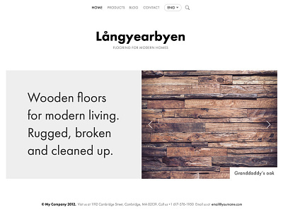 Langyearbyen cms template theme website