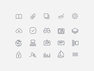 New Voog icons icons minimal outline thin