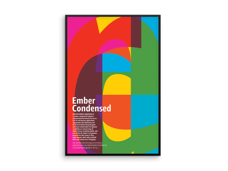 Ember Condensed Poster Series