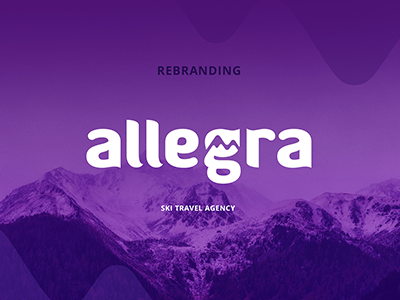 Ski Travel Agency - rebranding brand logo mountain rebranding ski winter