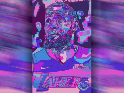 Hello Dribbble! First shot ft. Lebron James