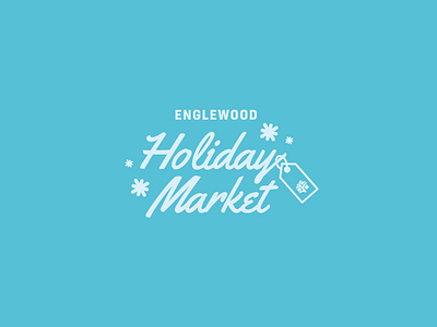 Englewood Holiday Market Logo branding concept design illustrator cc typography vector