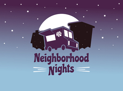Neighborhood Nights Logo Concept branding design illustration illustrator cc logo vector
