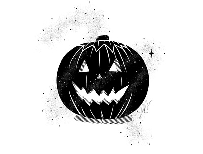 Jack-o'-Lantern drawing halloween illustration inktober procreate