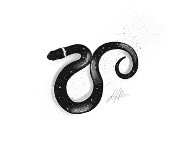 Ringneck Snake animal inktober procreate procreateapp