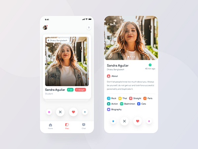 Dating App Design app app design app concept app home page app ui app ui design date dating app design ios app minimal app minimal app design online dating ux