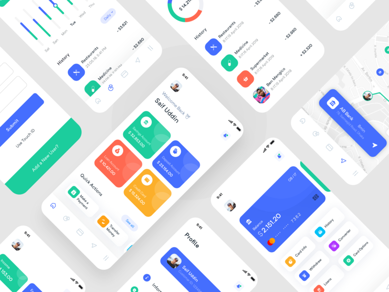 Project AB Bank ab bank ab bank app app design app concept app ui design app ui kit bank app banking app finance app imran ios ios app minimal app minimal app design mobile banking app online banking app ux wallet app