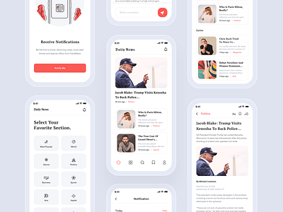 Newspaper Mobile App by Imran on Dribbble