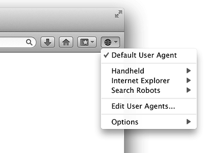 Retina Mac skin in User Agent Switcher for Firefox